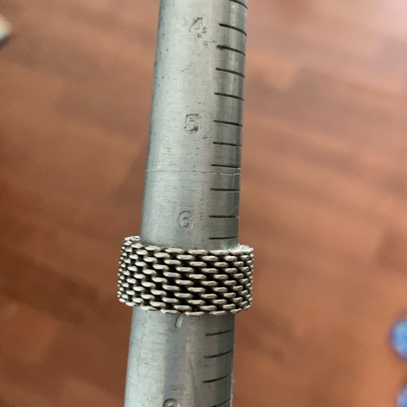 TIFFANY & CO. • SOMERSET MESH RING • SIZE 6.5 - Picture 7 of 7